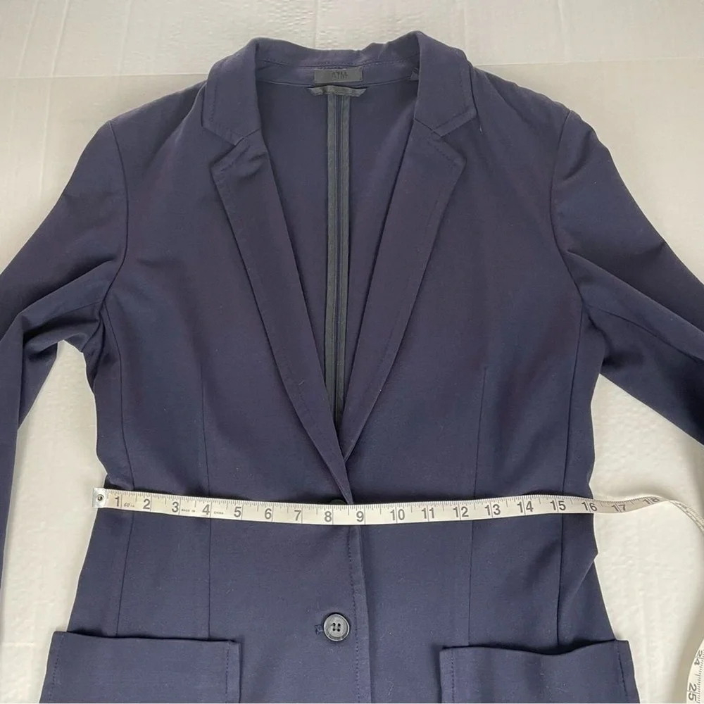 ATM Anthony Thomas Melillo‎ Blazer Jacket Navy Blue Women’s Size Small